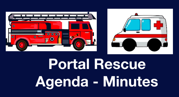 Minutes of monthly meetings of Portal Rescue Board